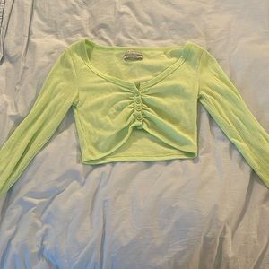 Urban Outfitters green crop top